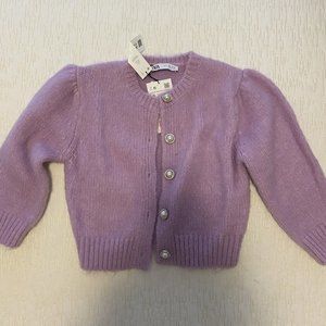 Zara Lilac Cardigan Size S.